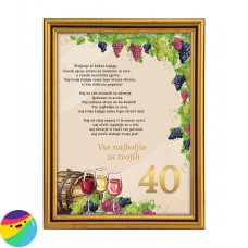 Voščilo za 40 let - Vino Voščilo za 40 let - Vino